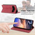 Google Pixel 11 / Pixel 11 Pro Business Solid Color Magnetic RFID Leather Phone Case - Red