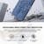 Google Pixel 11 / Pixel 11 Pro Butterfly Flower Zipper Wallet Vegan Leather Phone Case with Strap - Dark Blue