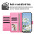 Google Pixel 11 / Pixel 11 Pro Butterfly Flower Zipper Wallet Vegan Leather Phone Case with Strap - Pink