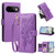 Google Pixel 11 / Pixel 11 Pro Butterfly Flower Zipper Wallet Vegan Leather Phone Case with Strap - Purple