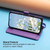 Google Pixel 11 / Pixel 11 Pro Butterfly Flower Zipper Wallet Vegan Leather Phone Case with Strap - Purple