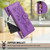 Google Pixel 11 / Pixel 11 Pro Butterfly Flower Zipper Wallet Vegan Leather Phone Case with Strap - Purple