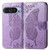 Google Pixel 11 / Pixel 11 Pro Butterfly Love Flower Embossed Leather Phone Case - Lavender