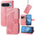 Google Pixel 11 / Pixel 11 Pro Butterfly Love Flower Embossed Leather Phone Case - Pink