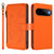 Google Pixel 11 / Pixel 11 Pro Butterfly Love Flower Multi-card Zipper Wallet Leather Phone Case - Orange
