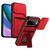 Google Pixel 11 / Pixel 11 Pro Card Holder Series Sliding Lens Cover PC Hybrid TPU Phone Case - Red