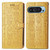 Google Pixel 11 / Pixel 11 Pro Cat and Dog Embossed Leather Phone Case - Yellow