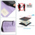 Google Pixel 11 / Pixel 11 Pro Cat Rat Embossed Pattern RFID Leather Phone Case with Lanyard - Purple