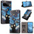 Google Pixel 11 / Pixel 11 Pro CH002 Colored Drawing Buckle Clasp Vegan Leather Phone Case - Star Cat
