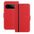 Google Pixel 11 / Pixel 11 Pro Color Block Card Slots Vegan Leather Phone Case - Red