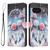 Google Pixel 11 / Pixel 11 Pro Color Drawing Pattern Leather Phone Case - Flower Wind Chime