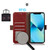 Google Pixel 11 / Pixel 11 Pro Crocodile Top Layer Cowhide Leather Phone Case - Red