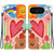 Google Pixel 11 / Pixel 11 Pro Crystal-Texture Painted Vegan Leather Phone Case - Rainbow Sweetheart
