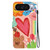 Google Pixel 11 / Pixel 11 Pro Crystal-Texture Painted Vegan Leather Phone Case - Rainbow Sweetheart