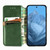 Google Pixel 11 / Pixel 11 Pro Cubic Grid Pressed Magnetic Leather Phone Case - Green