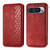 Google Pixel 11 / Pixel 11 Pro Cubic Grid Pressed Magnetic Leather Phone Case - Red
