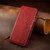 Google Pixel 11 / Pixel 11 Pro Cubic Grid Pressed Magnetic Leather Phone Case - Red