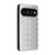 Google Pixel 11 / Pixel 11 Pro Cubic Grid Texture Flip Leather Phone Case - Silver