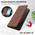 Google Pixel 11 / Pixel 11 Pro Cute Cats Embossed Magnetic RFID Vegan Leather Phone Case - Brown