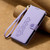 Google Pixel 11 / Pixel 11 Pro Cute Cats Magnetic Closure Vegan Leather Phone Case with Strap - Purple