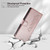 Google Pixel 11 / Pixel 11 Pro Cute Cats Magnetic Closure Vegan Leather Phone Case with Strap - Rose Gold