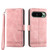 Google Pixel 11 / Pixel 11 Pro Dierfeng Dream Line TPU Hybrid PU Leather Phone Case - Pink