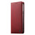 Google Pixel 11 / Pixel 11 Pro Dierfeng Metal Snap Magnetic RFID Vegan Leather Phone Case - Red