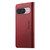 Google Pixel 11 / Pixel 11 Pro Dierfeng Metal Snap Magnetic RFID Vegan Leather Phone Case - Red
