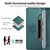Google Pixel 11 / Pixel 11 Pro Dierfeng Splicing Strong Magnetic RFID Vegan Leather Phone Case - Green