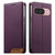 Google Pixel 11 / Pixel 11 Pro Dierfeng Splicing Strong Magnetic RFID Vegan Leather Phone Case - Purple