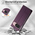 Google Pixel 11 / Pixel 11 Pro Dierfeng Splicing Strong Magnetic RFID Vegan Leather Phone Case - Purple