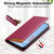 Google Pixel 11 / Pixel 11 Pro Dierfeng Splicing Strong Magnetic RFID Vegan Leather Phone Case - Red
