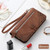 Google Pixel 11 / Pixel 11 Pro Embossed Flower Zipper Leather Phone Case - Brown