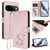 Google Pixel 11 / Pixel 11 Pro Embossed Heart Cat Leather Phone Case with Hand Strap - Pink