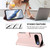Google Pixel 11 / Pixel 11 Pro Embossed Heart Cat Leather Phone Case with Hand Strap - Pink