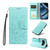 Google Pixel 11 / Pixel 11 Pro Embossed Heart Dog RFID Blocking Wallet Leather Phone Case - Green