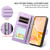 Google Pixel 11 / Pixel 11 Pro Embossed Heart Dog RFID Blocking Wallet Leather Phone Case - Purple
