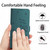 Google Pixel 11 / Pixel 11 Pro Embossed Kitten Phone Leather Case with Lanyard - Dark Green
