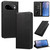 Google Pixel 11 / Pixel 11 Pro Embossed Meander Pattern RFID Vegan Leather Phone Case - Black