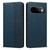 Google Pixel 11 / Pixel 11 Pro Embossed Meander Pattern RFID Vegan Leather Phone Case - Dark Blue