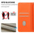Google Pixel 11 / Pixel 11 Pro Embossed Meander Pattern RFID Vegan Leather Phone Case - Orange