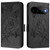 Google Pixel 11 / Pixel 11 Pro Embossed Rose RFID Anti-theft Leather Phone Case - Black