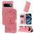 Google Pixel 11 / Pixel 11 Pro Embossed Sunflower Leather Phone Case - Rose Gold