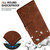 Google Pixel 11 / Pixel 11 Pro Ethnic Pattern Embossed Vegan Leather Phone Case - Brown