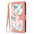 Google Pixel 11 / Pixel 11 Pro Floral Pattern Leather Phone Case with Lanyard - Pink
