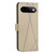 Google Pixel 11 / Pixel 11 Pro Geometric Pattern RFID Leather Phone Case - Beige