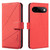Google Pixel 11 / Pixel 11 Pro Geometric Pattern RFID Leather Phone Case - Red