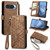 Google Pixel 11 / Pixel 11 Pro Geometric Zipper Wallet Side Buckle Leather Phone Case - Brown
