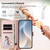 Google Pixel 11 / Pixel 11 Pro Happy Heart Pattern Magnetic Closure Vegan Leather Phone Case with Wrist Strap - Pink