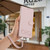 Google Pixel 11 / Pixel 11 Pro Happy Heart Pattern Magnetic Closure Vegan Leather Phone Case with Wrist Strap - Pink